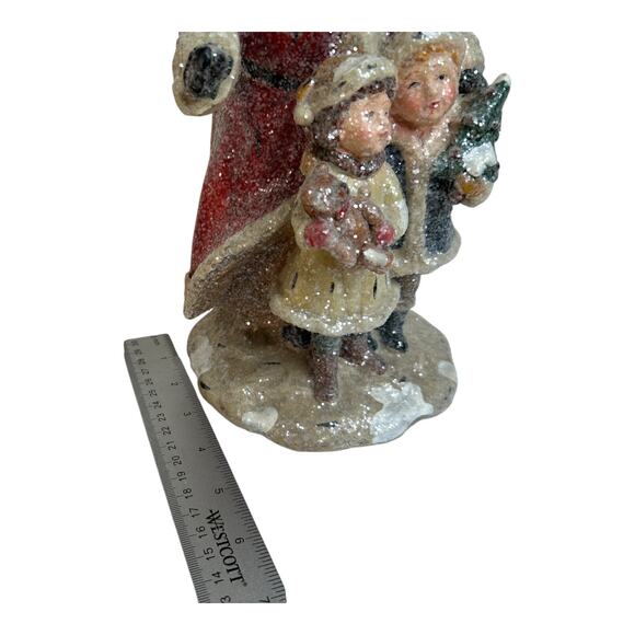 Mark Roberts Santa with Children Sugar Coated Christmas Figurine Holiday Decor - Picture 6 of 9